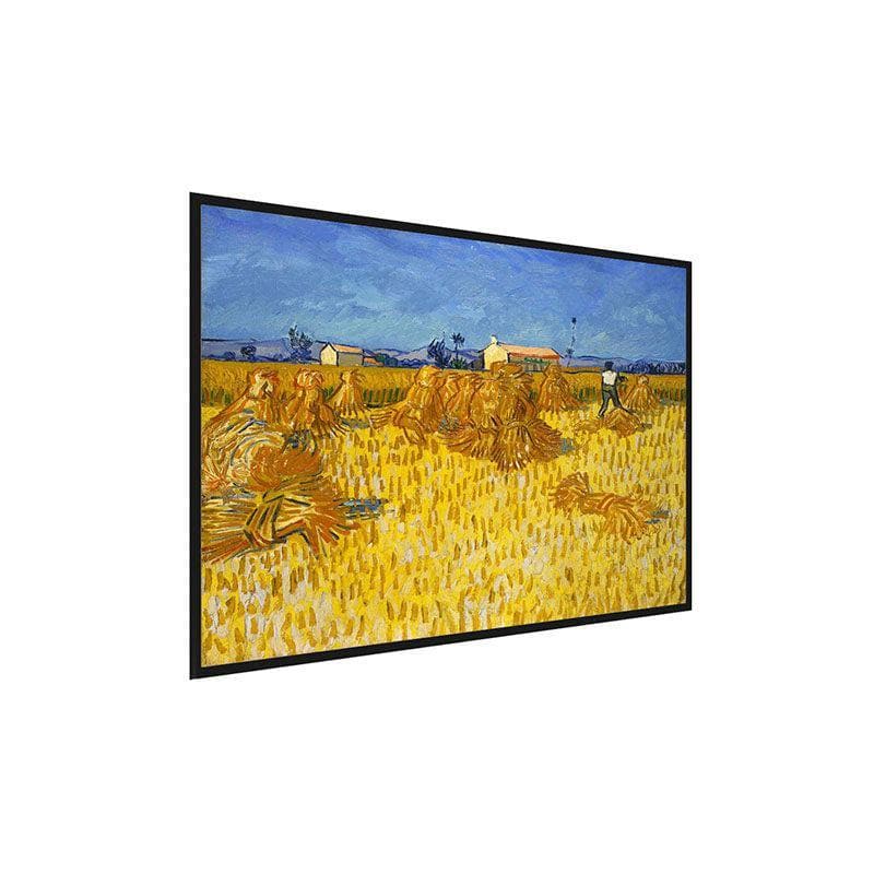 Wall Art & Paintings - Corn Harvest In Provence Wall Painting - Black Frame