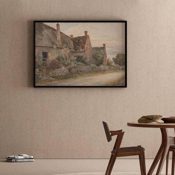 Wall Art & Paintings - Cottage Cast Wall Painting - Black Frame