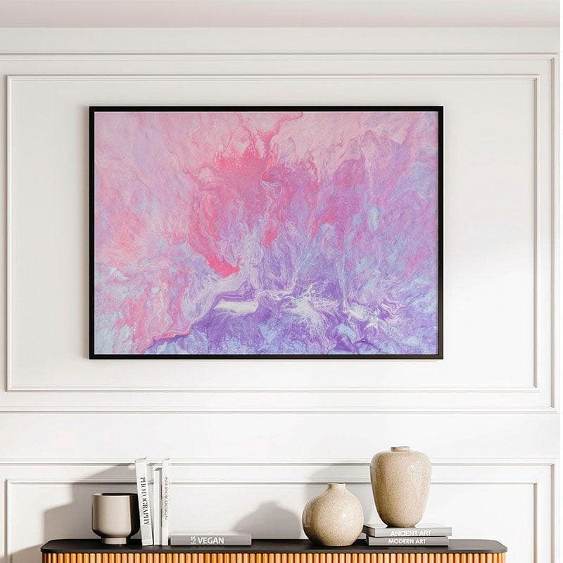 Wall Art & Paintings - Cotton Candy Wall Painting - Black Frame