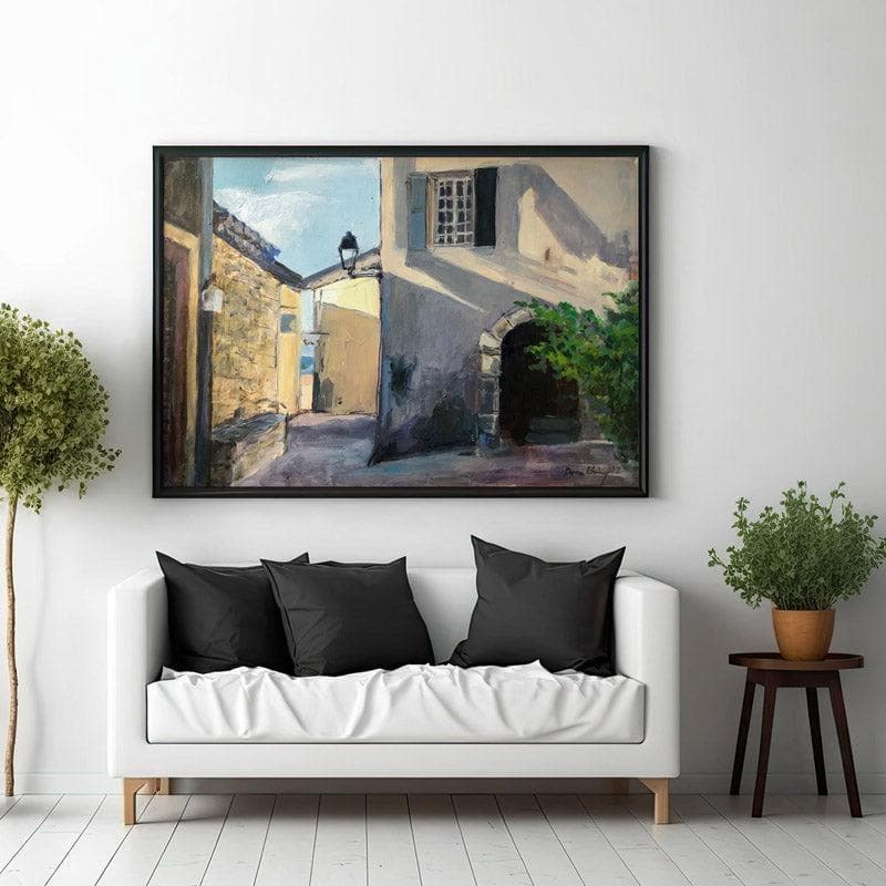 Wall Art & Paintings - Dainty Town Wall Painting - Black Frame