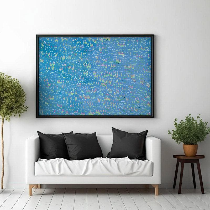 Wall Art & Paintings - Dancing Lights Wall Painting - Black Frame