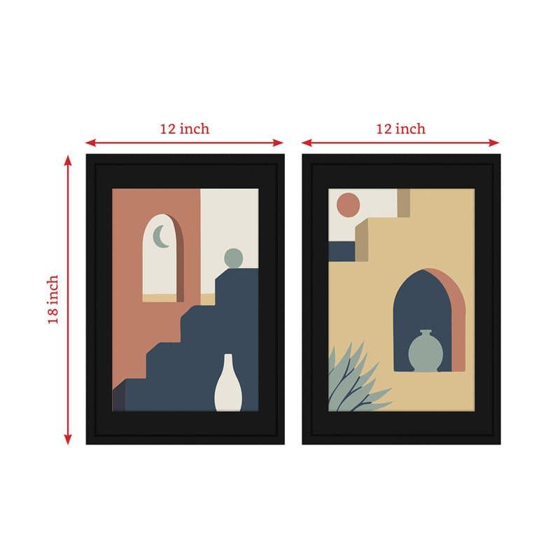 Wall Art & Paintings - Day And Night Steps Wall Art - Set Of Two