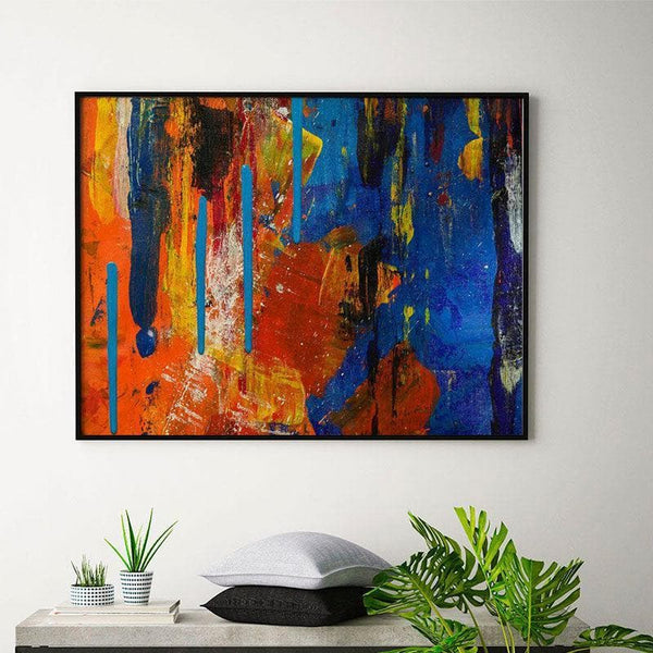 Wall Art & Paintings - Deep-Colored Art Painting - Black Frame