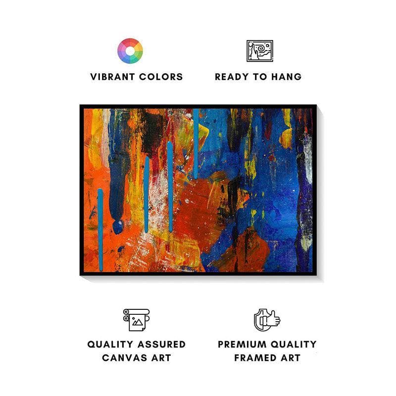 Buy Deep-Colored Art Painting - Black Frame Wall Art & Paintings from Vaaree