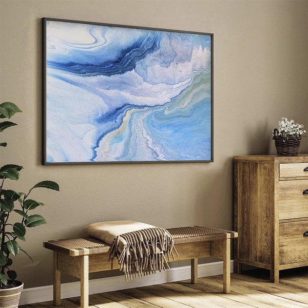 Wall Art & Paintings - Deep Ocean Wall Painting - Black Frame