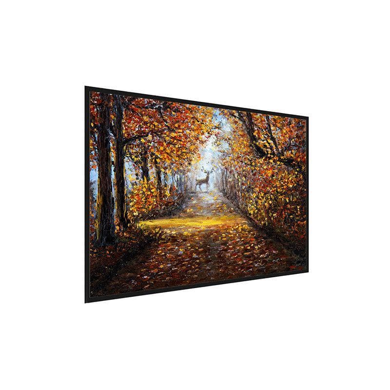 Wall Art & Paintings - Deer In The Park Wall Painting - Black Frame