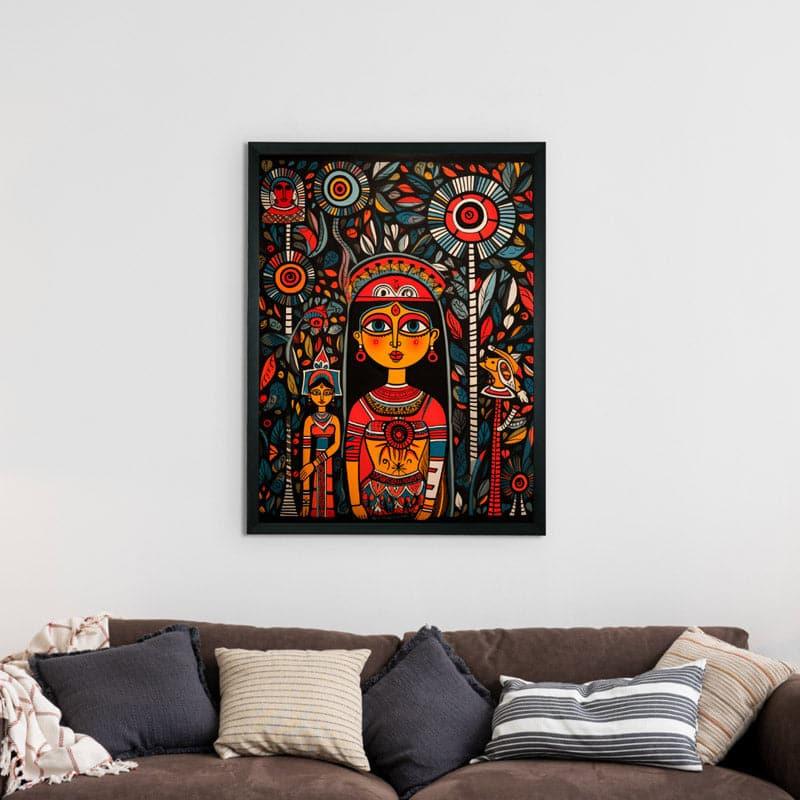 Buy Divine Tribal Delve Wall Art Wall Art & Paintings from Vaaree