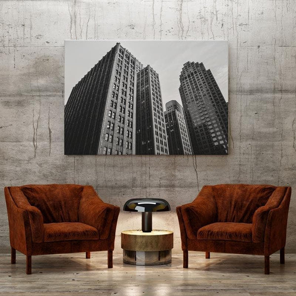 Wall Art & Paintings - Downtown Skyscraper Wall Painting - Gallery Wrap