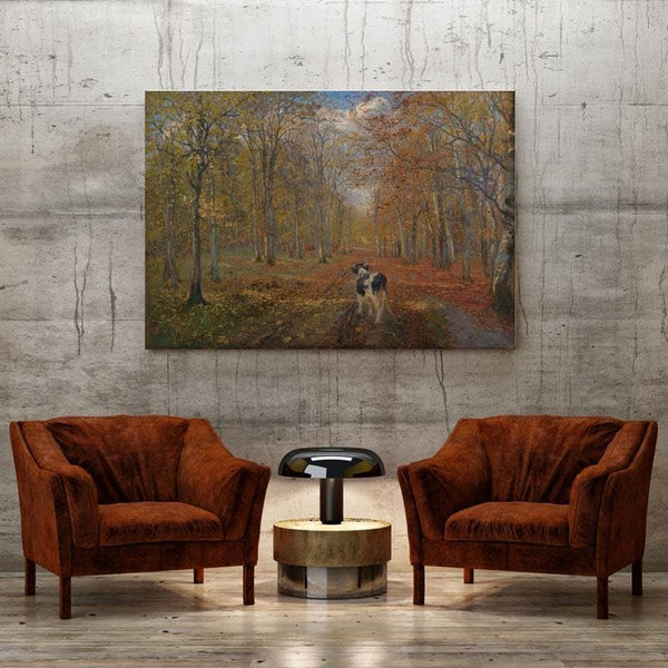 Wall Art & Paintings - Dyrehaven Path Painting - Theodor Philipsen - Gallery Wrap