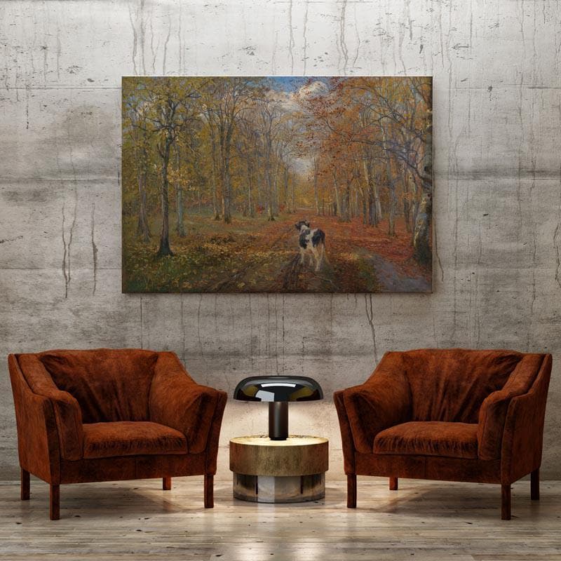 Buy Dyrehaven Path Painting - Theodor Philipsen - Gallery Wrap Wall Art & Paintings from Vaaree