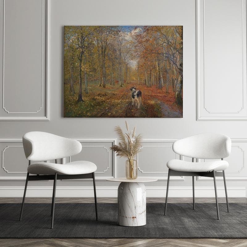 Buy Dyrehaven Path Painting - Theodor Philipsen - Gallery Wrap Wall Art & Paintings from Vaaree