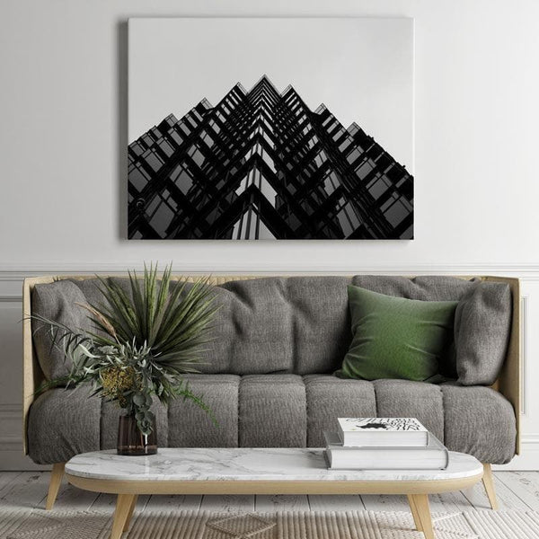 Wall Art & Paintings - Edgy Skyscraper Wall Painting - Gallery Wrap