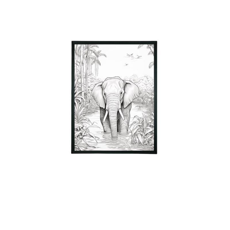 Buy Elephant Sketch Wall Art Wall Art & Paintings from Vaaree