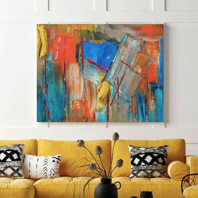 Buy Enigmatic Fusion Painting - Gallery Wrap Wall Art & Paintings from Vaaree