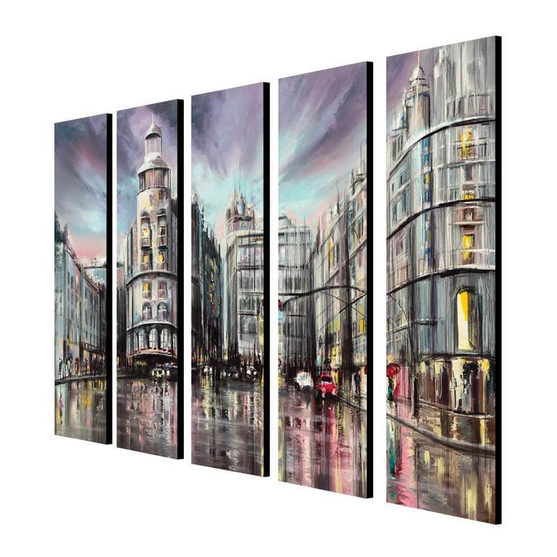 Buy Euro Elegance Wall Art - Set Of Five Wall Art & Paintings from Vaaree