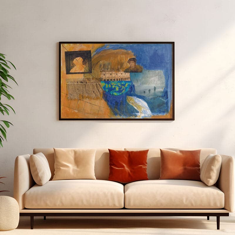 Wall Art & Paintings - Fall Of Empire Wall Painting - Black Frame