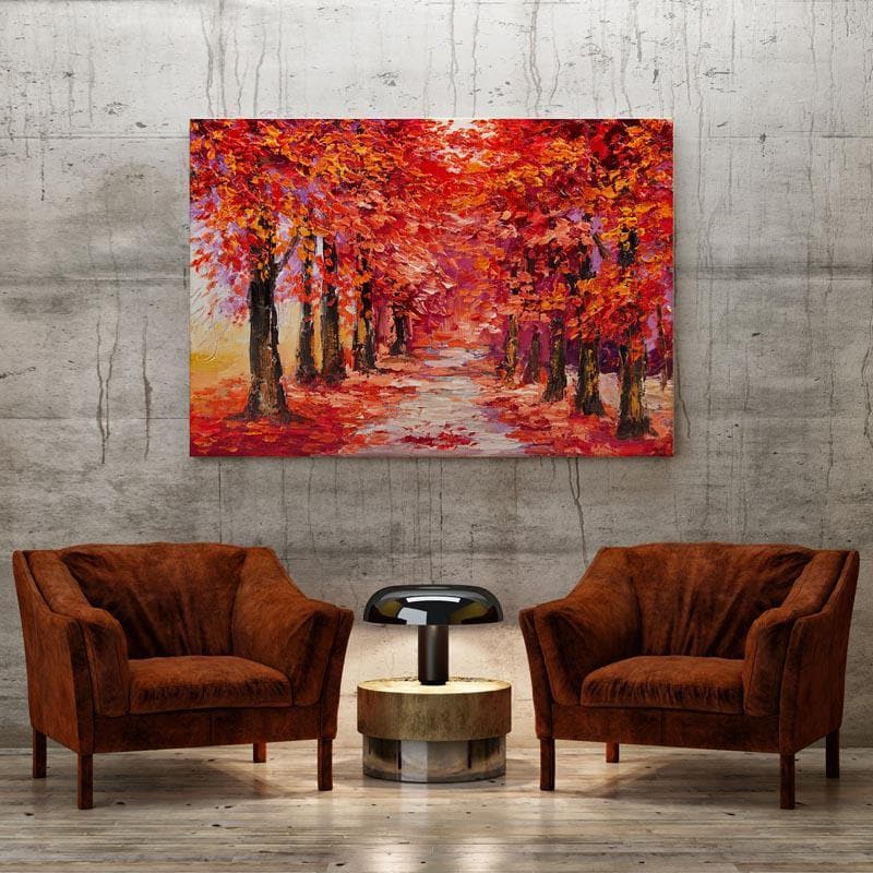 Buy Fall Verdure Wall Painting - Gallery Wrap Wall Art & Paintings from Vaaree