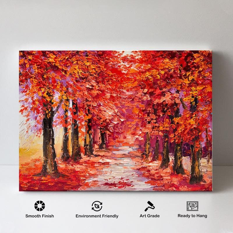 Buy Fall Verdure Wall Painting - Gallery Wrap Wall Art & Paintings from Vaaree