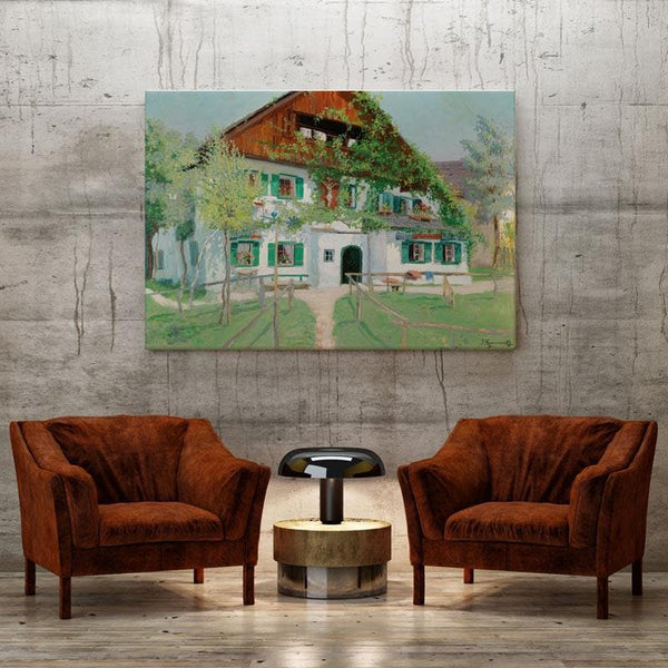 Wall Art & Paintings - Farmhouse In Summer Light Painting - Jakob Koganowsky - Gallery Wrap