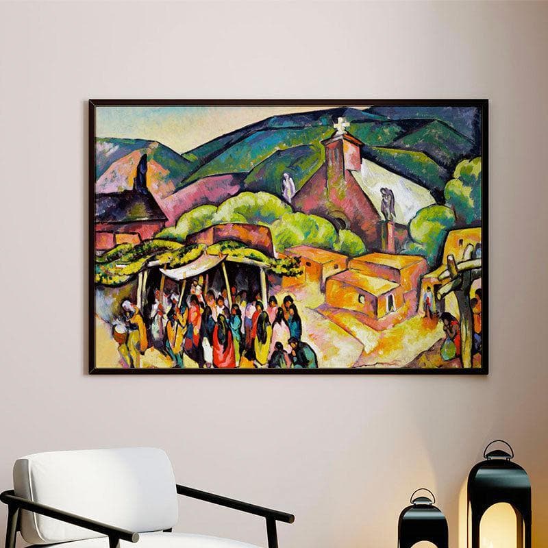 Wall Art & Paintings - Feast Day Canvas Painting - Black Frame