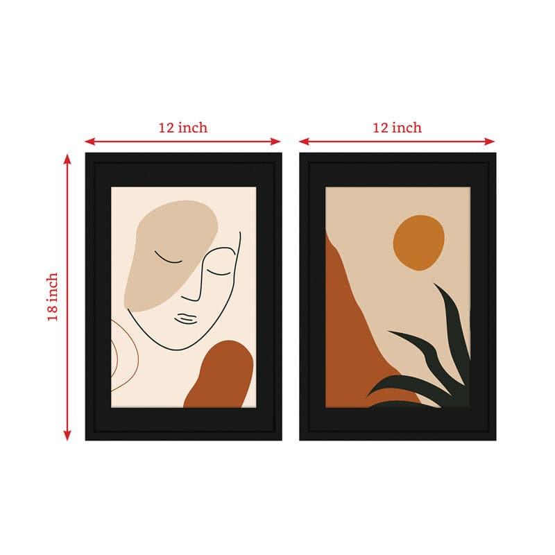 Buy Feminine Nature Wall Art - Set Of Two Wall Art & Paintings from Vaaree