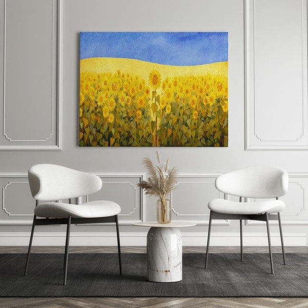 Wall Art & Paintings - Field of Sunshine Wall Painting - Gallery Wrap