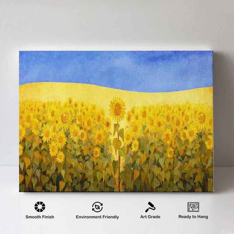 Wall Art & Paintings - Field of Sunshine Wall Painting - Gallery Wrap