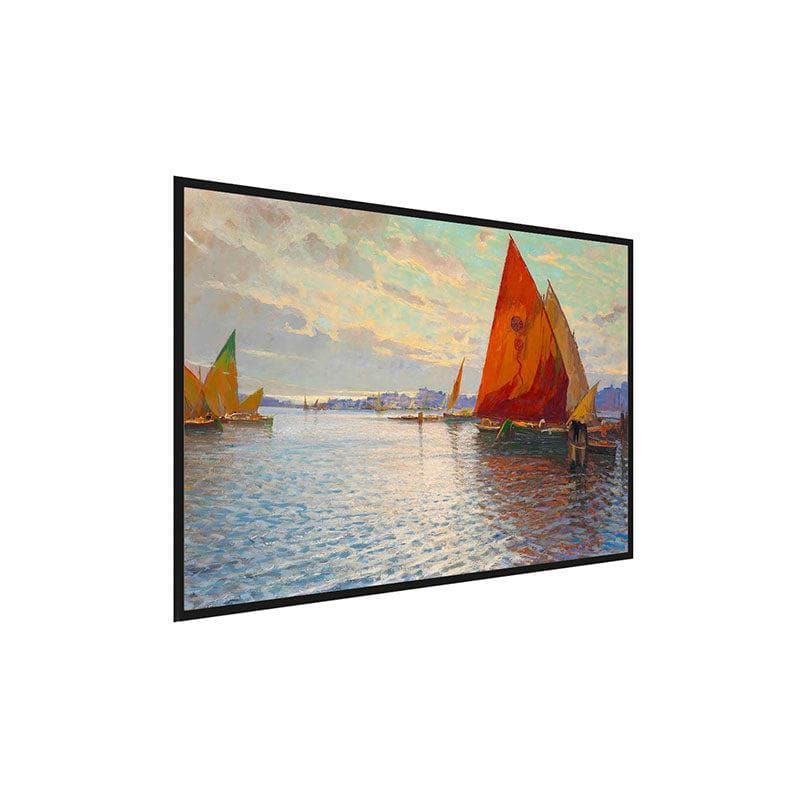 Wall Art & Paintings - Fishing Vessels Wall Painting - Black Frame