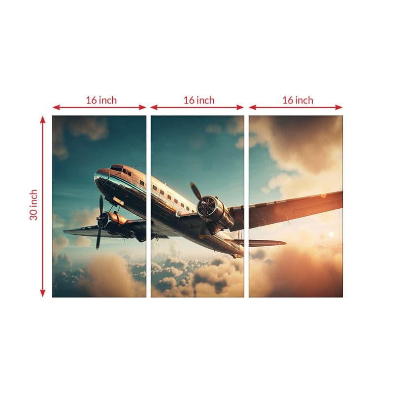 Wall Art & Paintings - Flight Flare Wall Art - Set Of Three