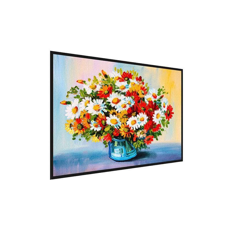 Buy Flower Bouquet Wall Painting - Black Frame Wall Art & Paintings from Vaaree