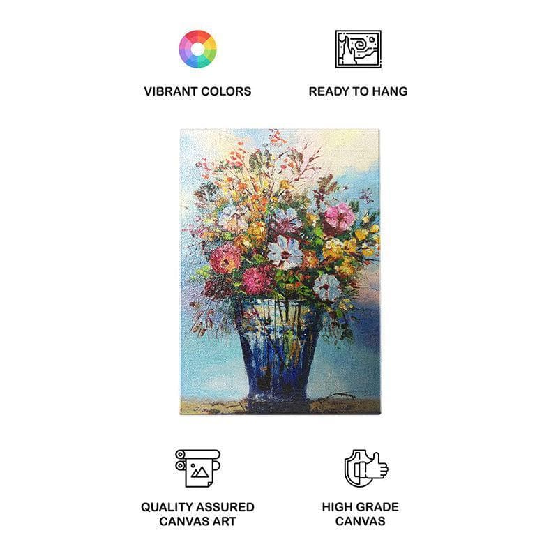 Buy Flower In Vase - Gallery Wrap Wall Art & Paintings from Vaaree