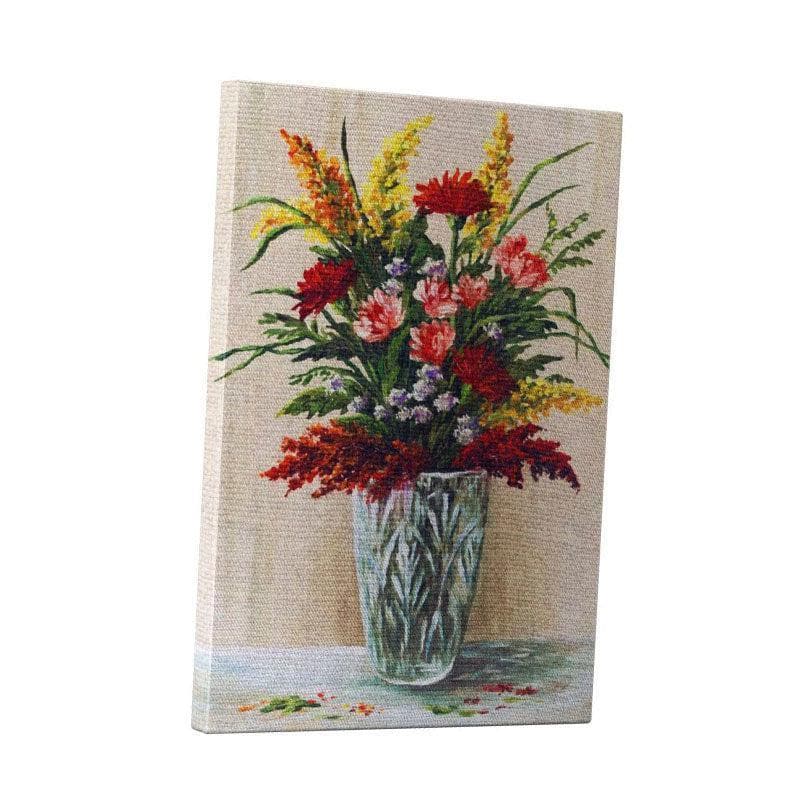 Wall Art & Paintings - Flowers In A Crystal Vase - Gallery Wrap