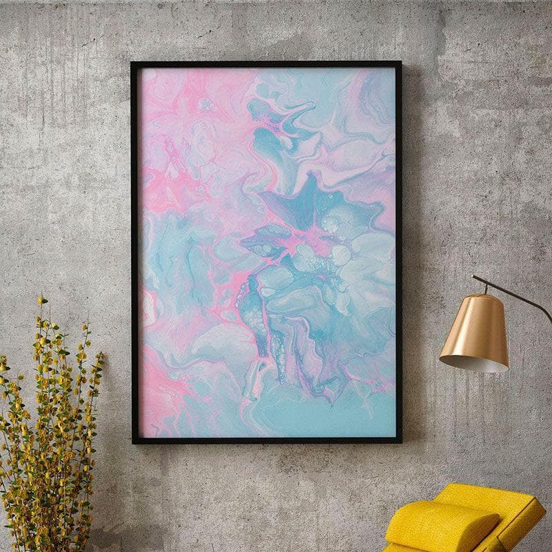 Wall Art & Paintings - Flowing Fluid Wall Painting - Black Frame