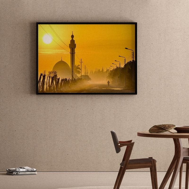 Wall Art & Paintings - Foggy Morning Wall Painting - Black Frame