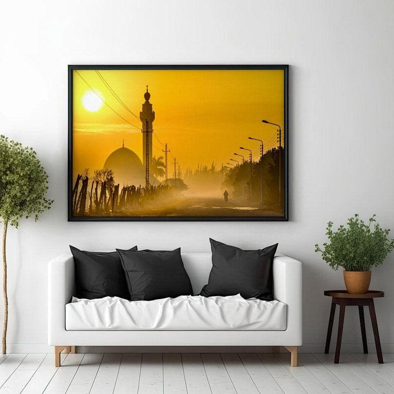 Wall Art & Paintings - Foggy Morning Wall Painting - Black Frame