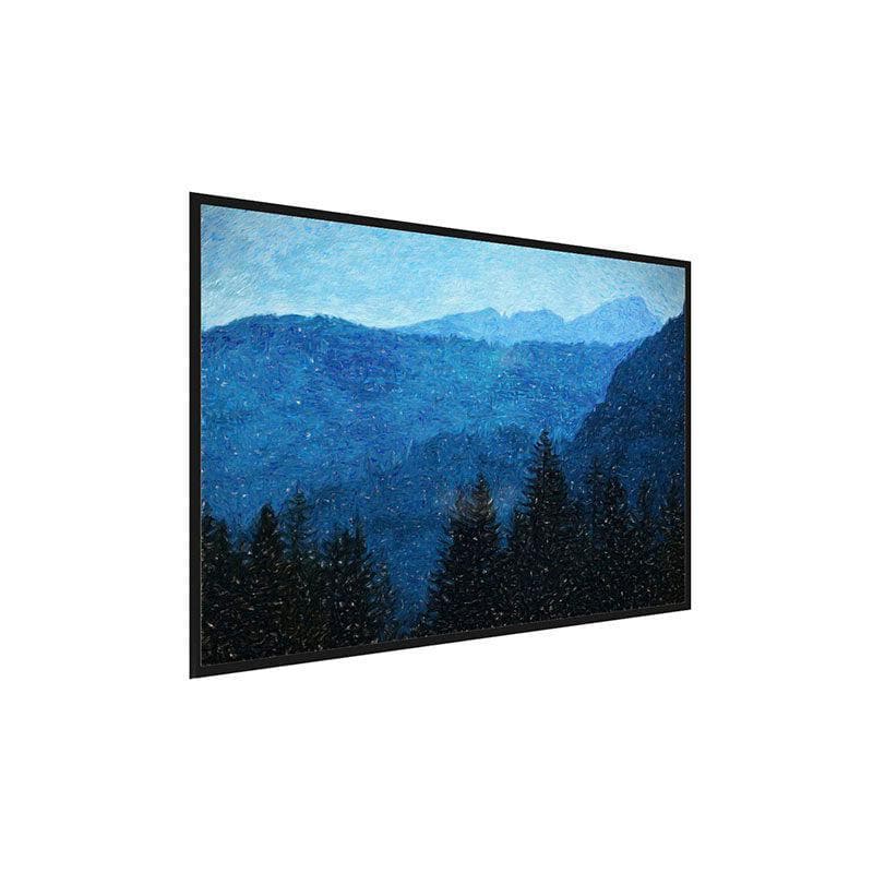 Wall Art & Paintings - Forest Landscape & Fog Painting - Black Frame