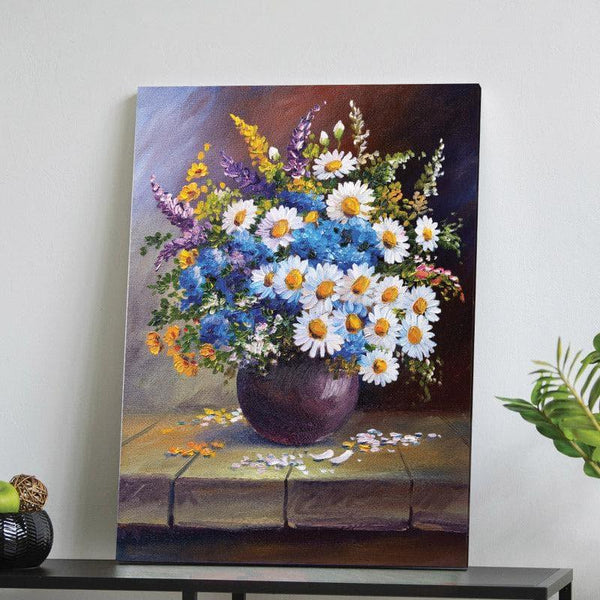 Wall Art & Paintings - Full Bloom Pot Wall Painting