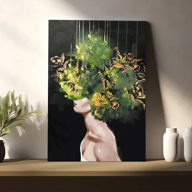 Wall Art & Paintings - Garden Bloom Girl Wall Painting