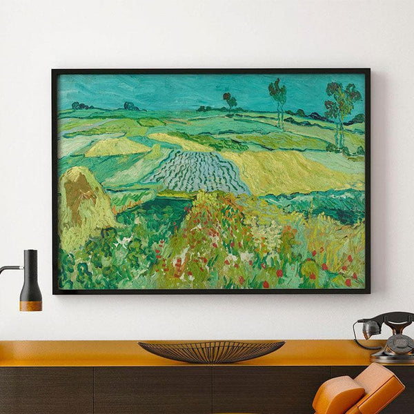 Wall Art & Paintings - Garden Spring Wall Painting By Vincent Van Gogh - Black Frame