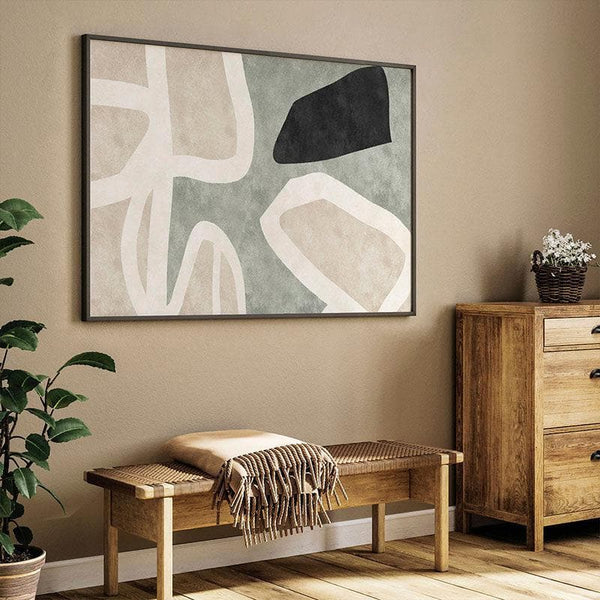 Wall Art & Paintings - Geometric Figures Wall Painting - Black Frame