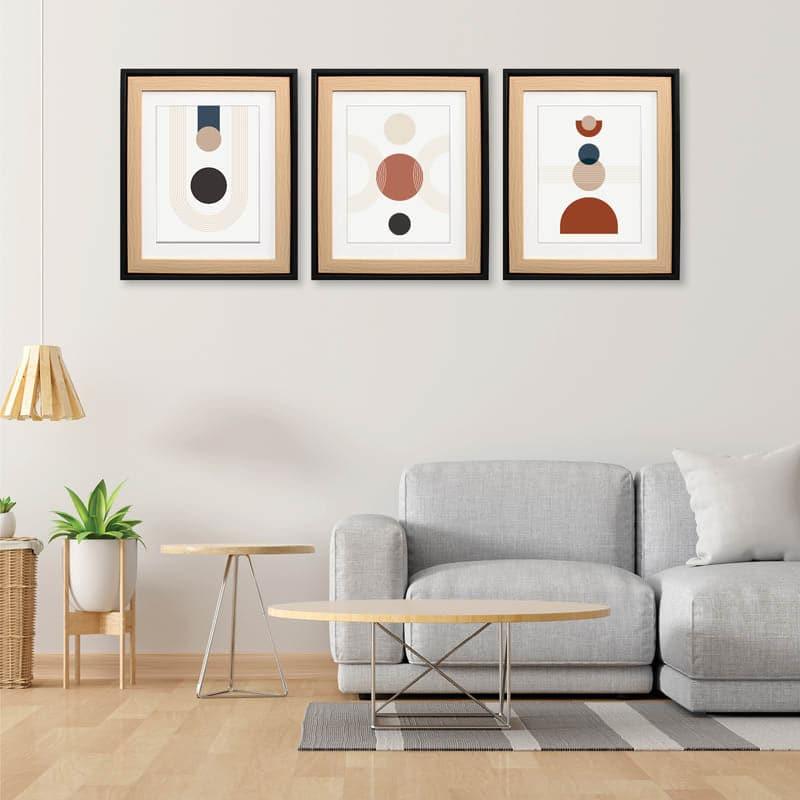 Wall Art & Paintings - Geometric Galore Wall Art - Set Of Three