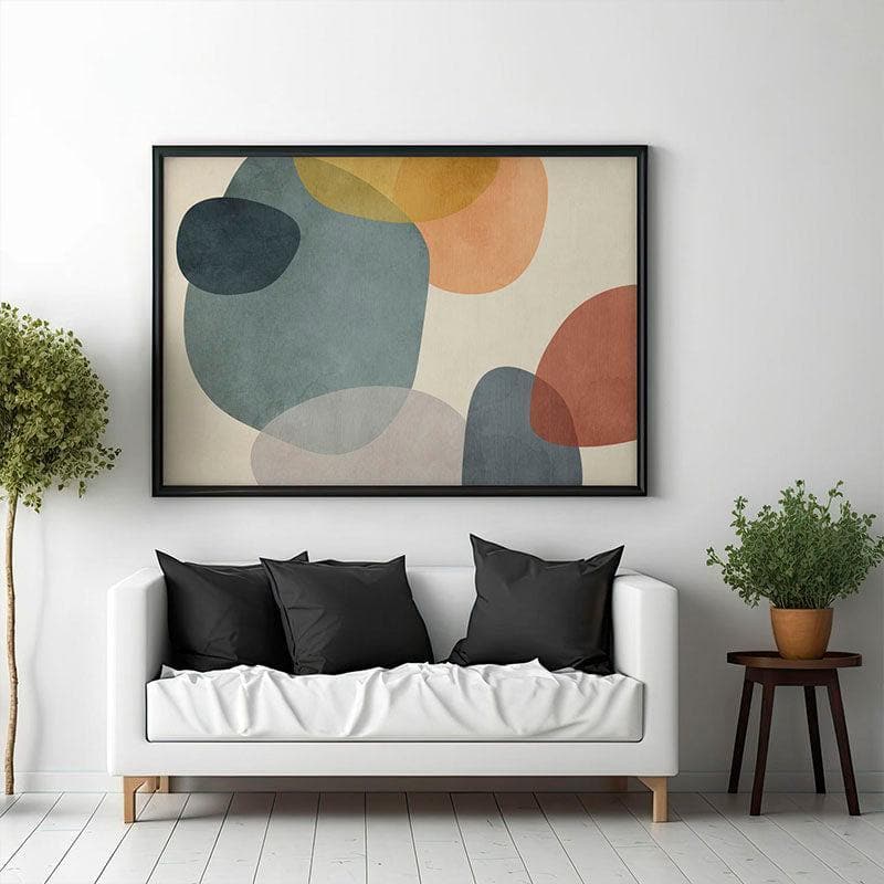 Buy Geometric Illustration Wall Painting - Black Frame Wall Art & Paintings from Vaaree