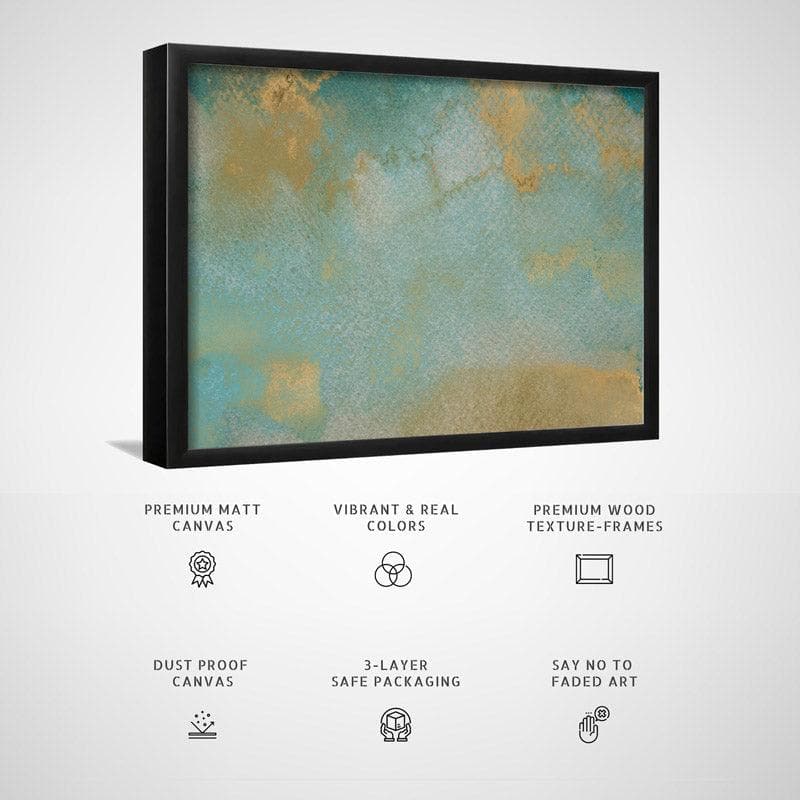 Wall Art & Paintings - Gold Galore Wall Painting - Black Frame