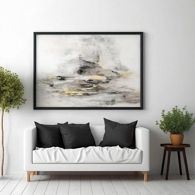 Wall Art & Paintings - Gold Mist Wall Painting - Black Frame