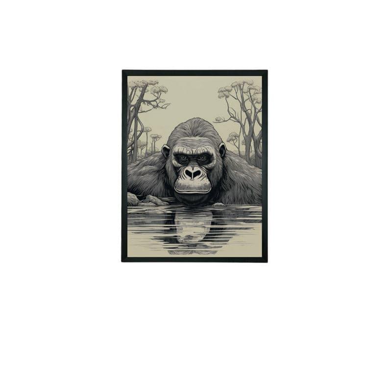 Buy Gorilla Gaze Wall Art Wall Art & Paintings from Vaaree