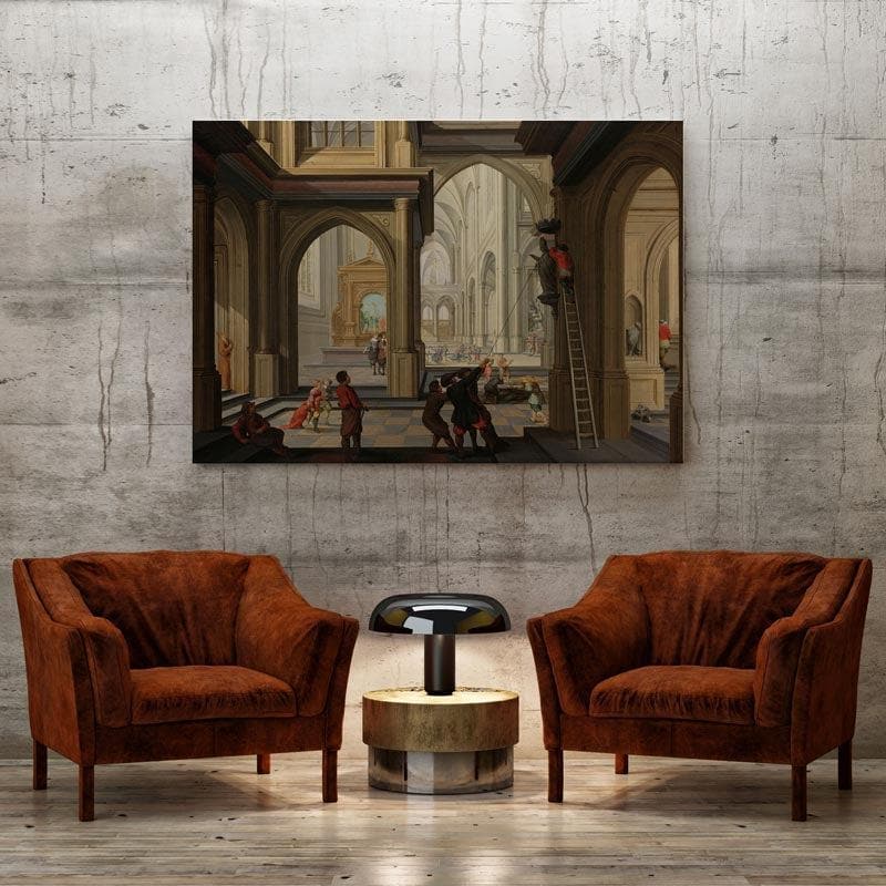 Wall Art & Paintings - Gothic Architecture Wall Painting - Gallery Wrap