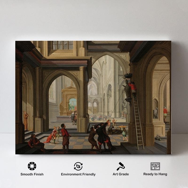 Wall Art & Paintings - Gothic Architecture Wall Painting - Gallery Wrap