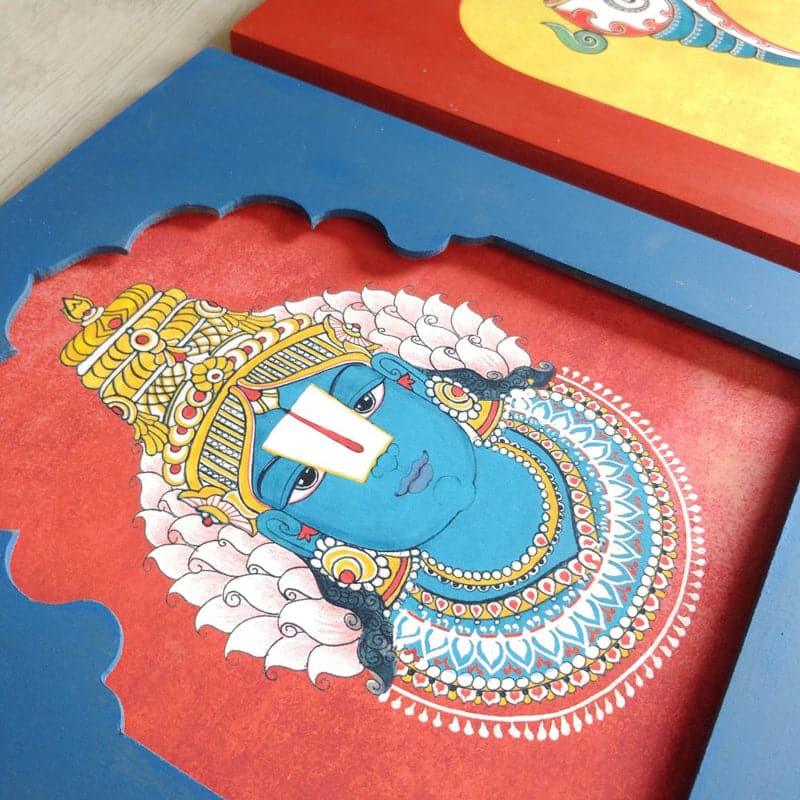 Buy Govinda Ethnic Wall Art - Set Of Three Wall Art & Paintings from Vaaree