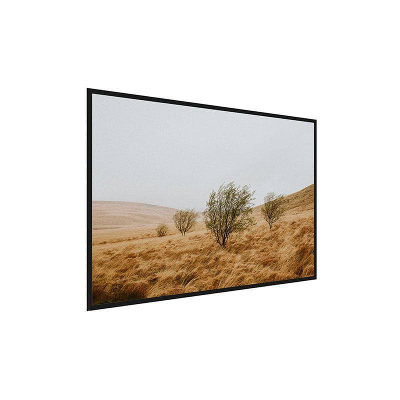 Wall Art & Paintings - Grassy Field Wall Painting - Black Frame