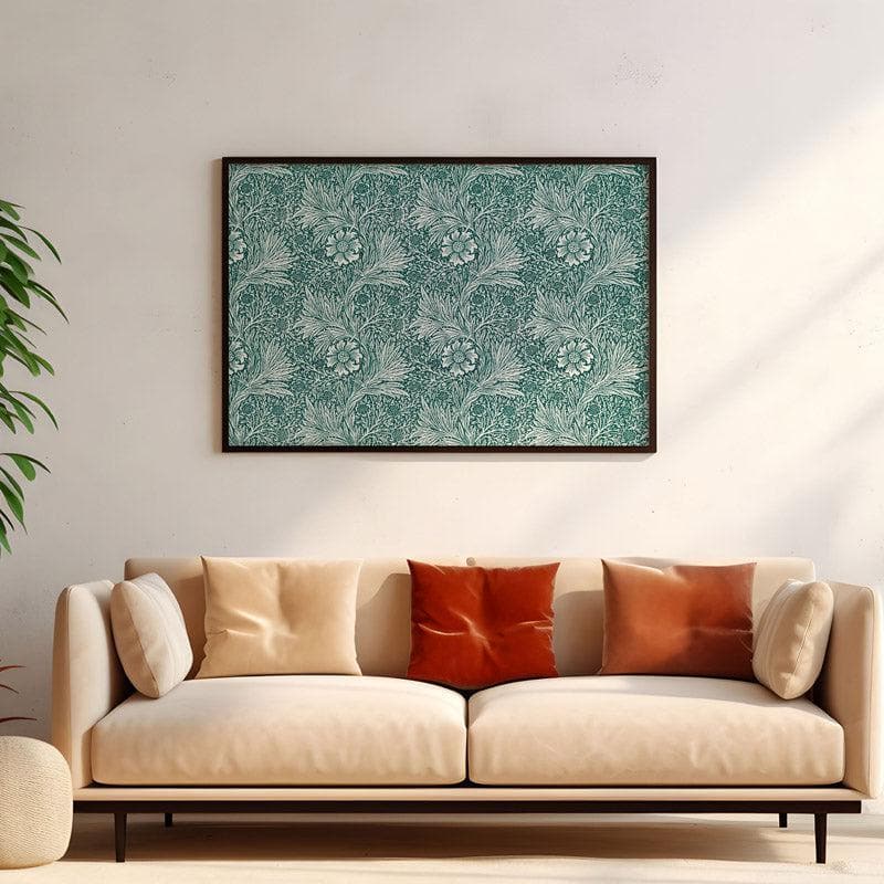 Wall Art & Paintings - Green Goras Wall Painting - Black Frame